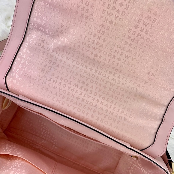 Kate Spade Structured Light Pink Bag Gold Accents - Picture 4 of 8